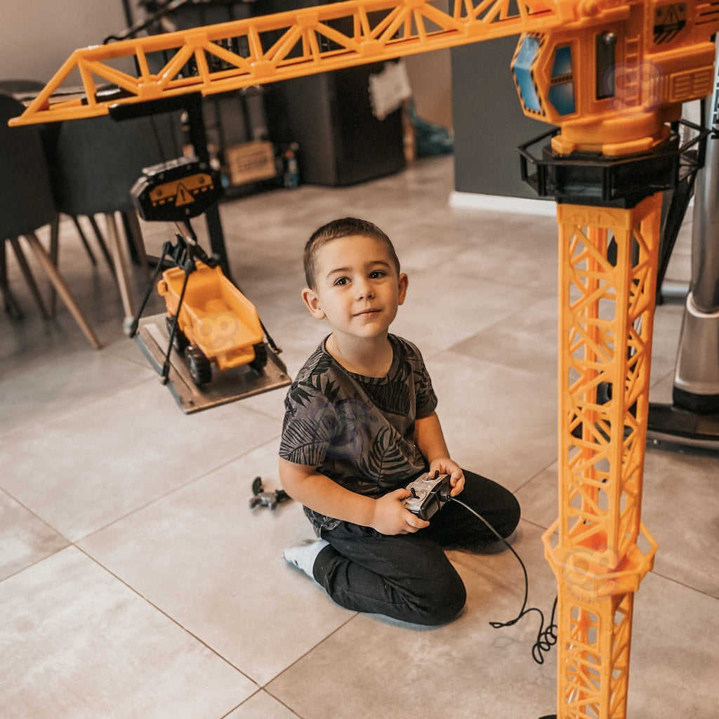 WOOPIE Dźwig Żuraw Zdalnie Sterowany 103 cm R/C Ciężarówka Koparka  + 4 Akc.
