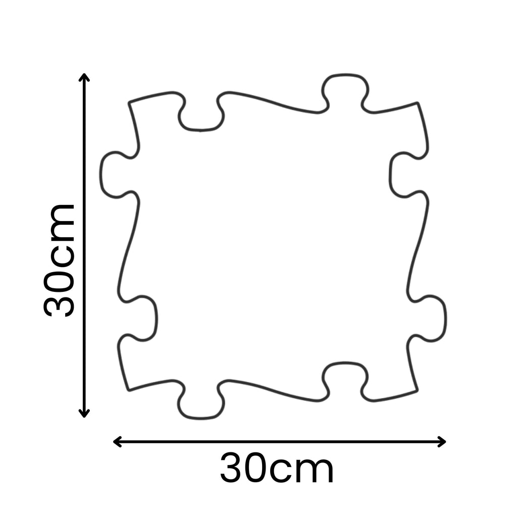 WOOPIE Mata Sensoryczna Ortopedyczna Royal Puzzle 26 el. + 4 małe