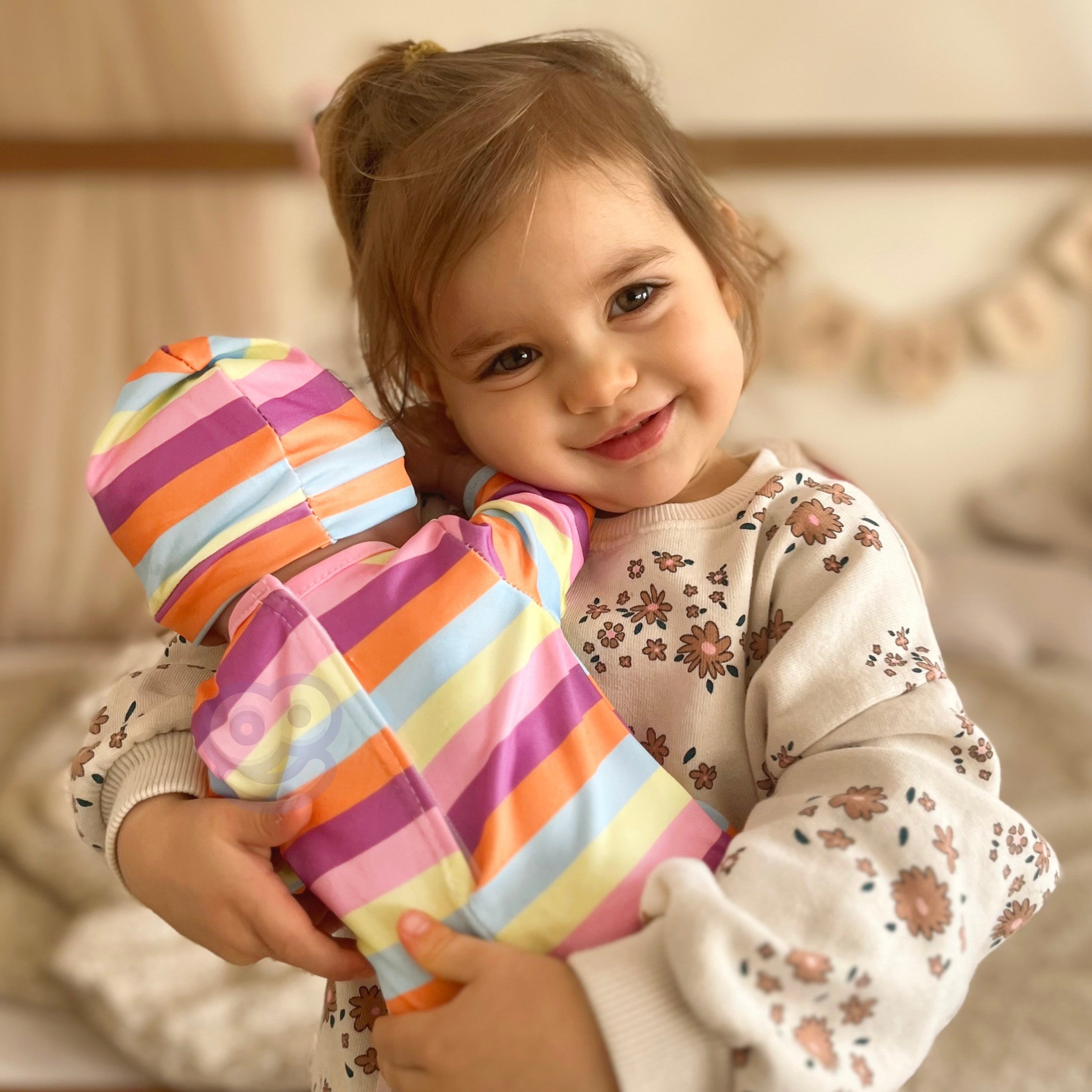 WOOPIE ROYAL Ubranko dla Lalki Zestaw Pajacyk Body Jednorożec Czapeczka 43-46 cm
