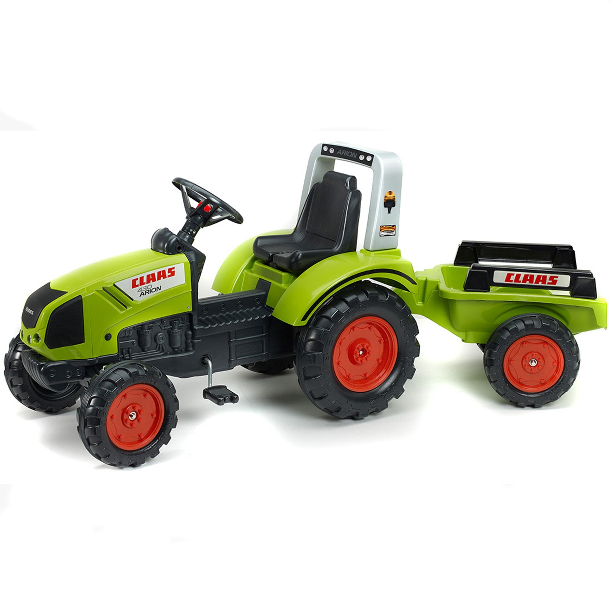 Falk Traktor na Pedały Claas z Przyczepą Duży Ciągnik Zabawka 3+
