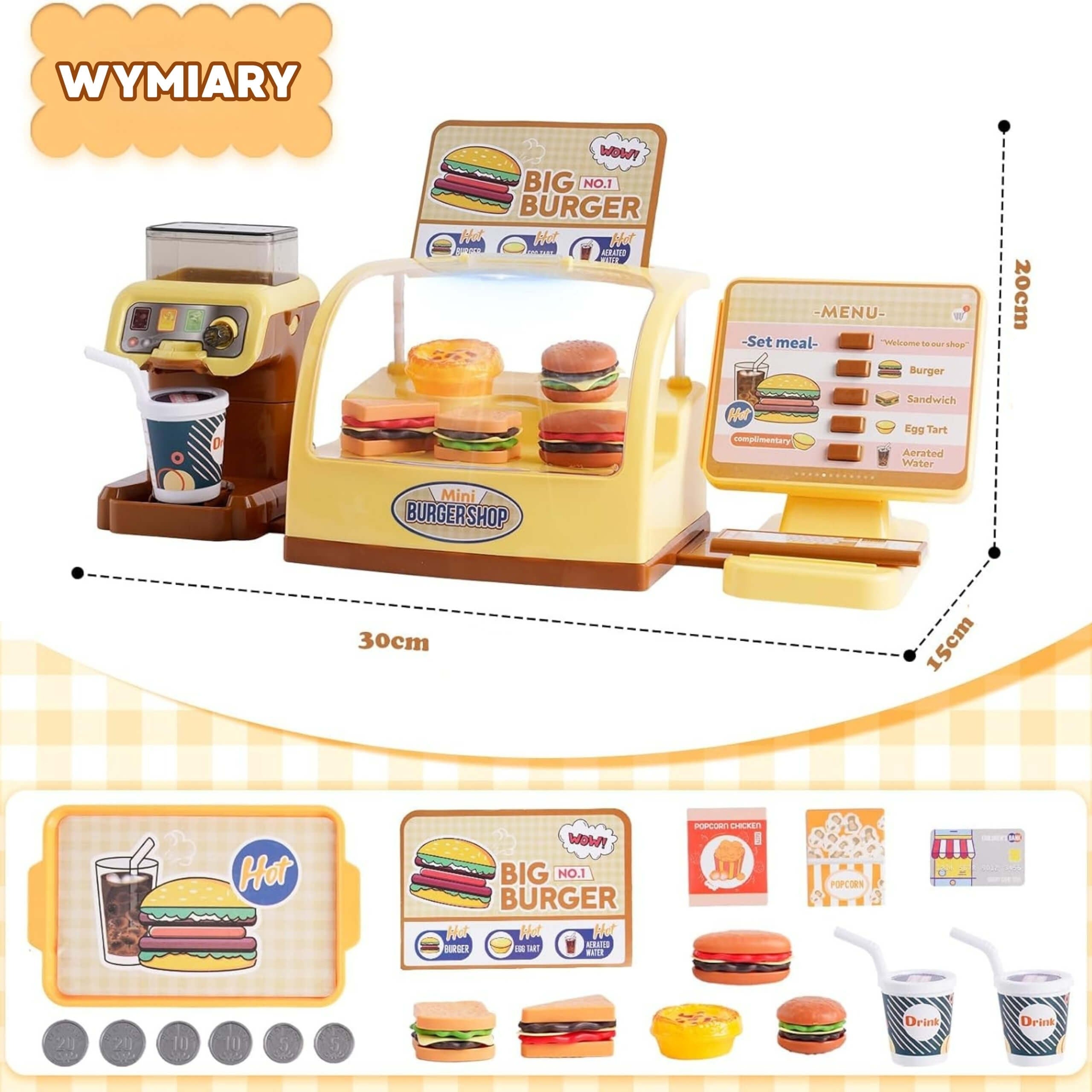 WOOPIE Sklep Restauracja Fast Food Burger Shop "BIG BURGER"