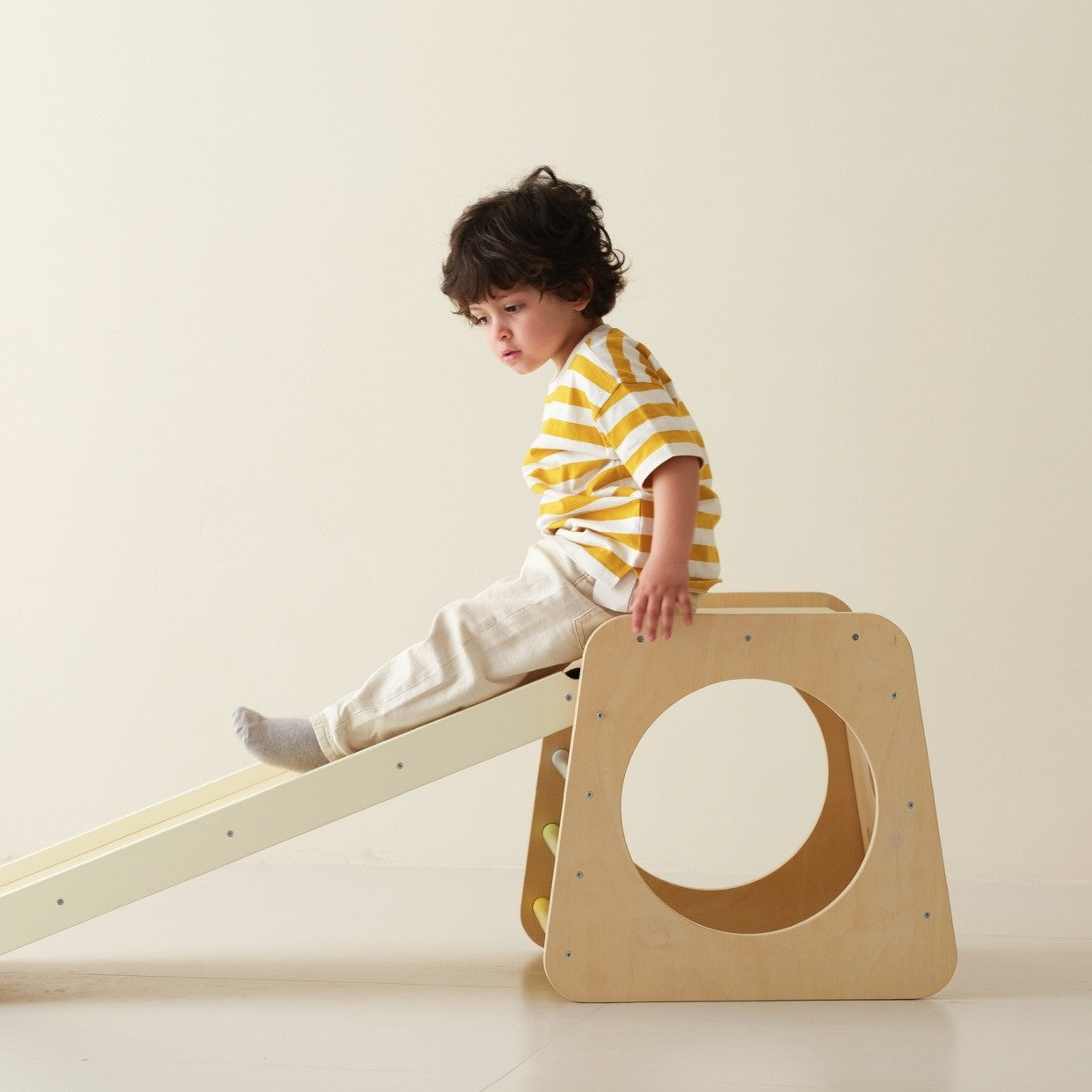 CLASSIC WORLD Drewniany Zestaw Wspinaczkowy Trójkąt Montessori 5w1 - Plac Zabaw Siłownia Indoor dla Dzieci