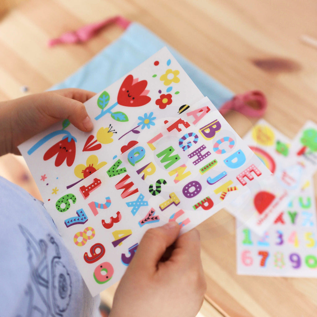 WOOPIE ART&FUN Zestaw Kreatywny Zrób Torebkę Dekorowanie Woreczka Imię Dziecka DIY