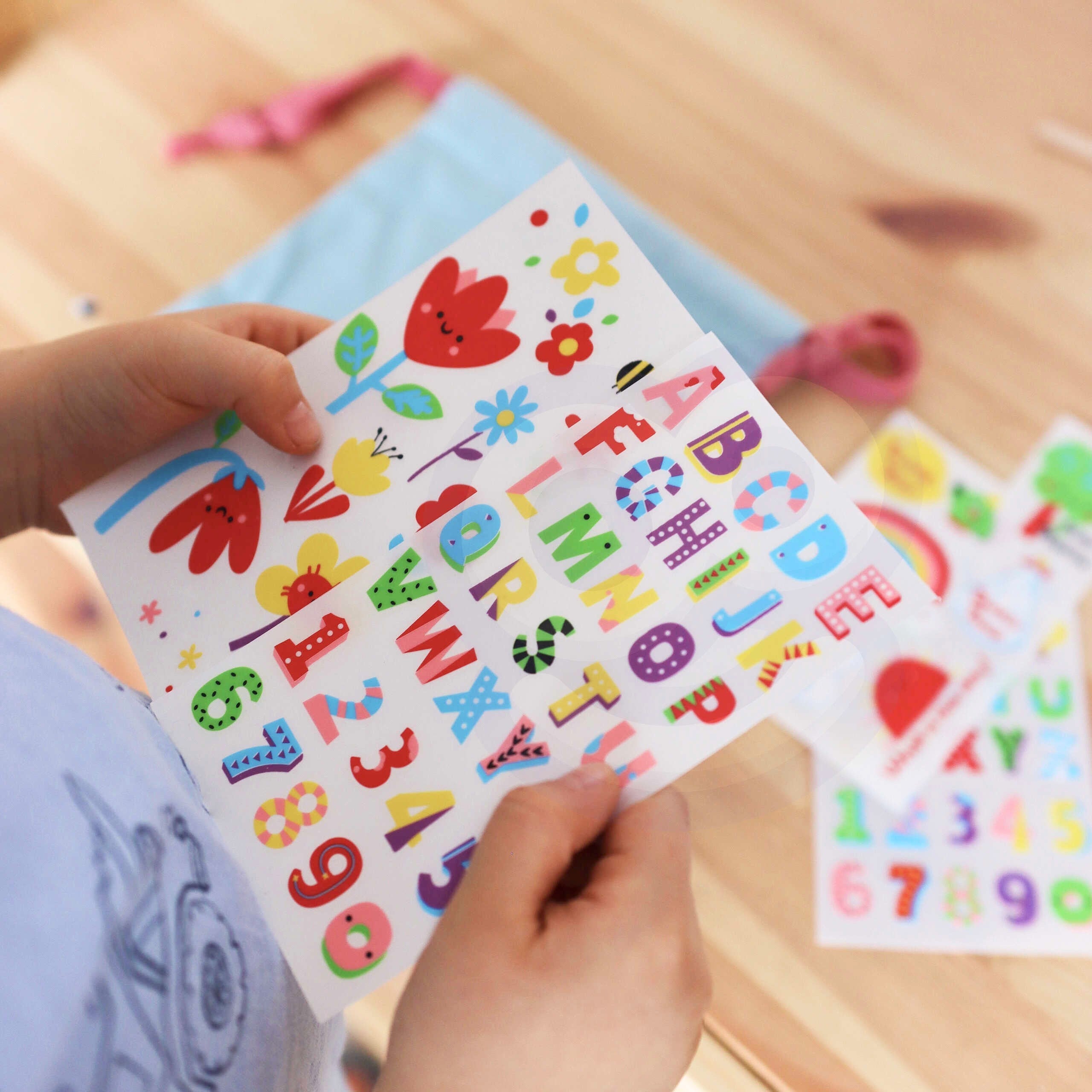 WOOPIE ART&FUN Zestaw Kreatywny Zrób Torebkę Dekorowanie Woreczka Imię Dziecka DIY