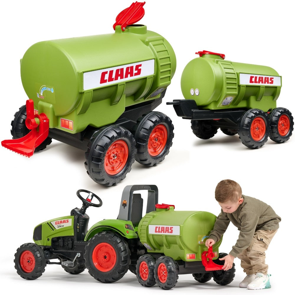 FALK Przyczepa Beczkowóz Cysterna Claas dla Dzieci 3-7 Lat do Traktora