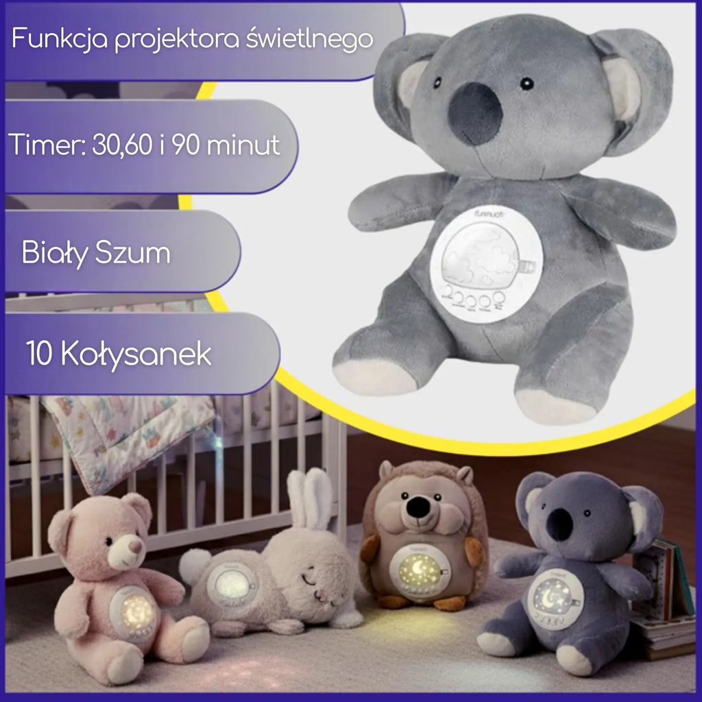 WOOPIE BABY Przytulanka Miś Polarny z Projektorem Uspokajacz 15 Melodii