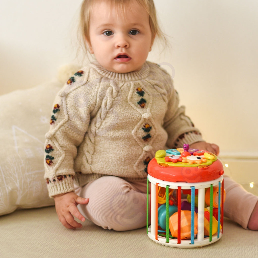WOOPIE BABY Walec Kostka Sensoryczna Interaktywny Bębenek