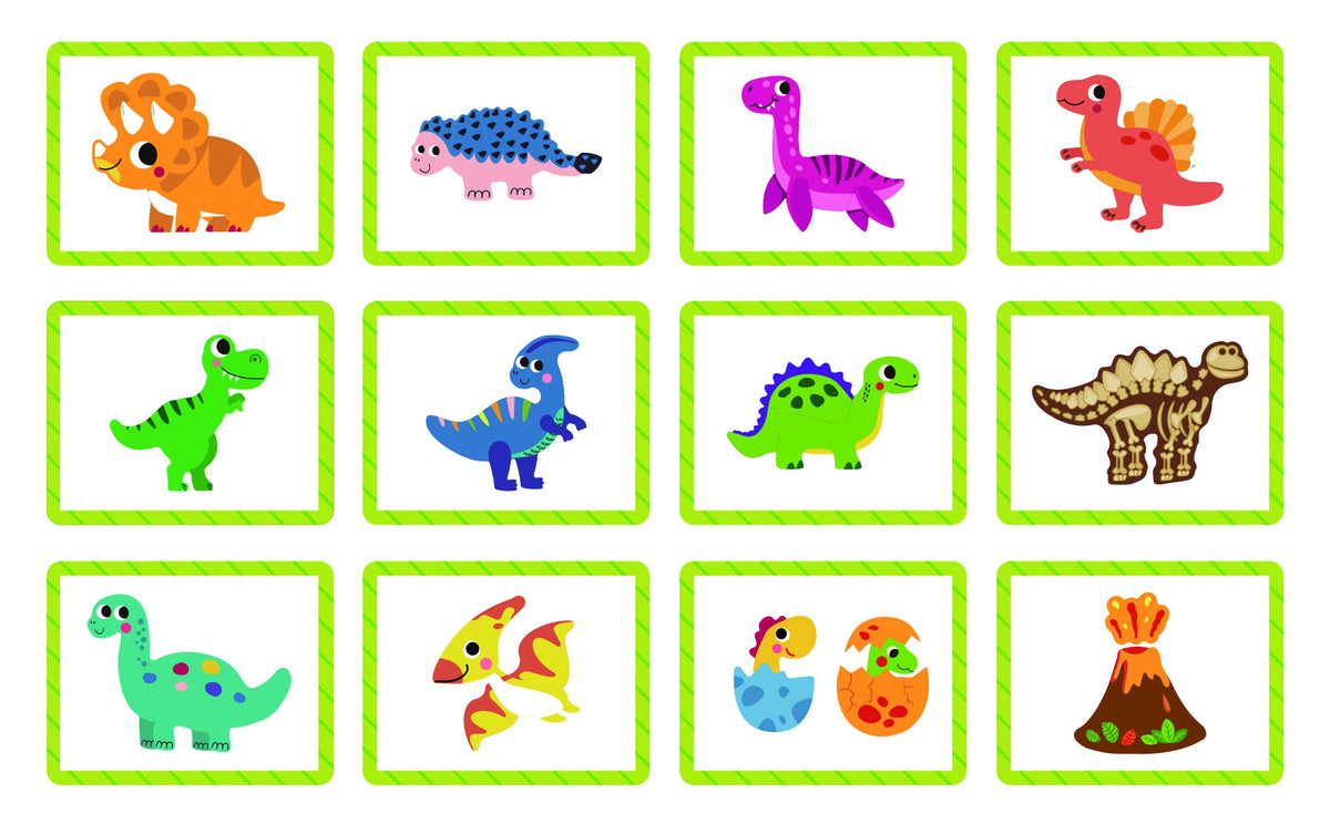 TOOKY TOY Układanka Magnetyczna Dinozaury Puzzle