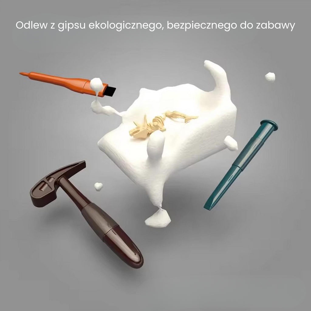 WOOPIE Wykopalisko "Mały Archeolog" 6 Szkieletów Dinozaurów