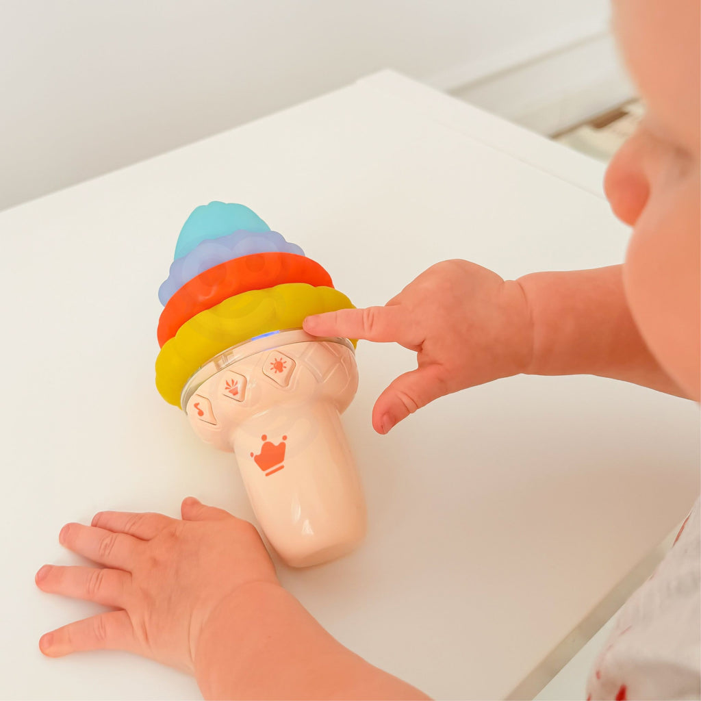 WOOPIE BABY Muzyczny Lód Edukacyjny Sensoryczna Układanka 5 el. Dźwięk Światła