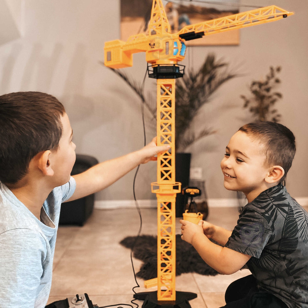 WOOPIE Dźwig Żuraw Zdalnie Sterowany 103 cm R/C Ciężarówka Koparka  + 4 Akc.