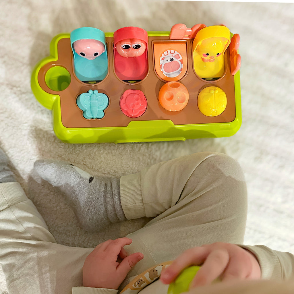 WOOPIE BABY Zabawka Edukacyjna Wyskakujące Zwierzątka Szczęśliwa Farma POP-UP
