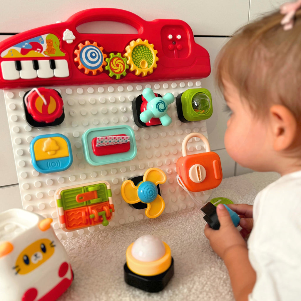 WOOPIE BABY Montessori Tablica Manipulacyjna Kolorowy Panel Aktywności