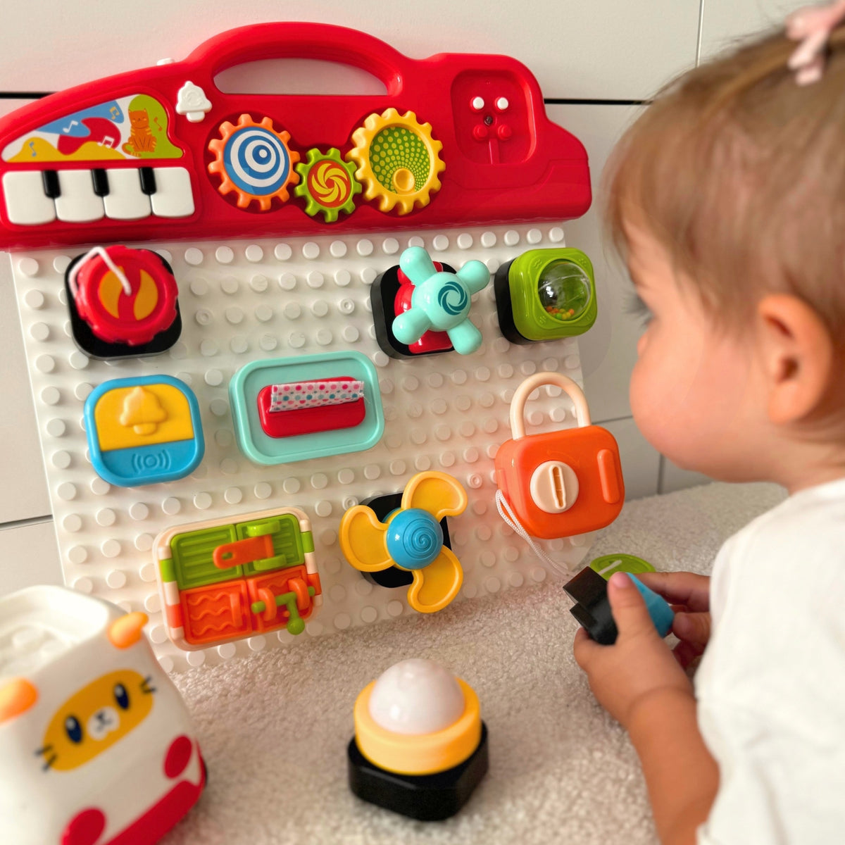 WOOPIE BABY Montessori Tablica Manipulacyjna Kolorowy Panel Aktywności