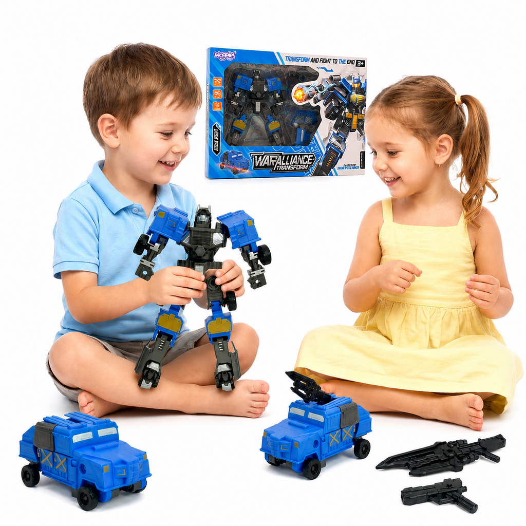 Woopie Robot Transformujący 2w1 Pojazd Bojowy Auto Autobot Zabawka Prezent