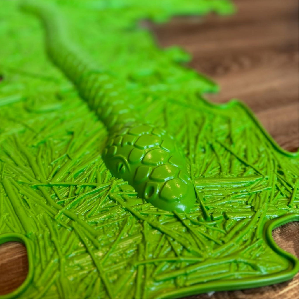 WOOPIE Mata Sensoryczna Ortopedyczna Puzzle Wąż Zielony 6 el.
