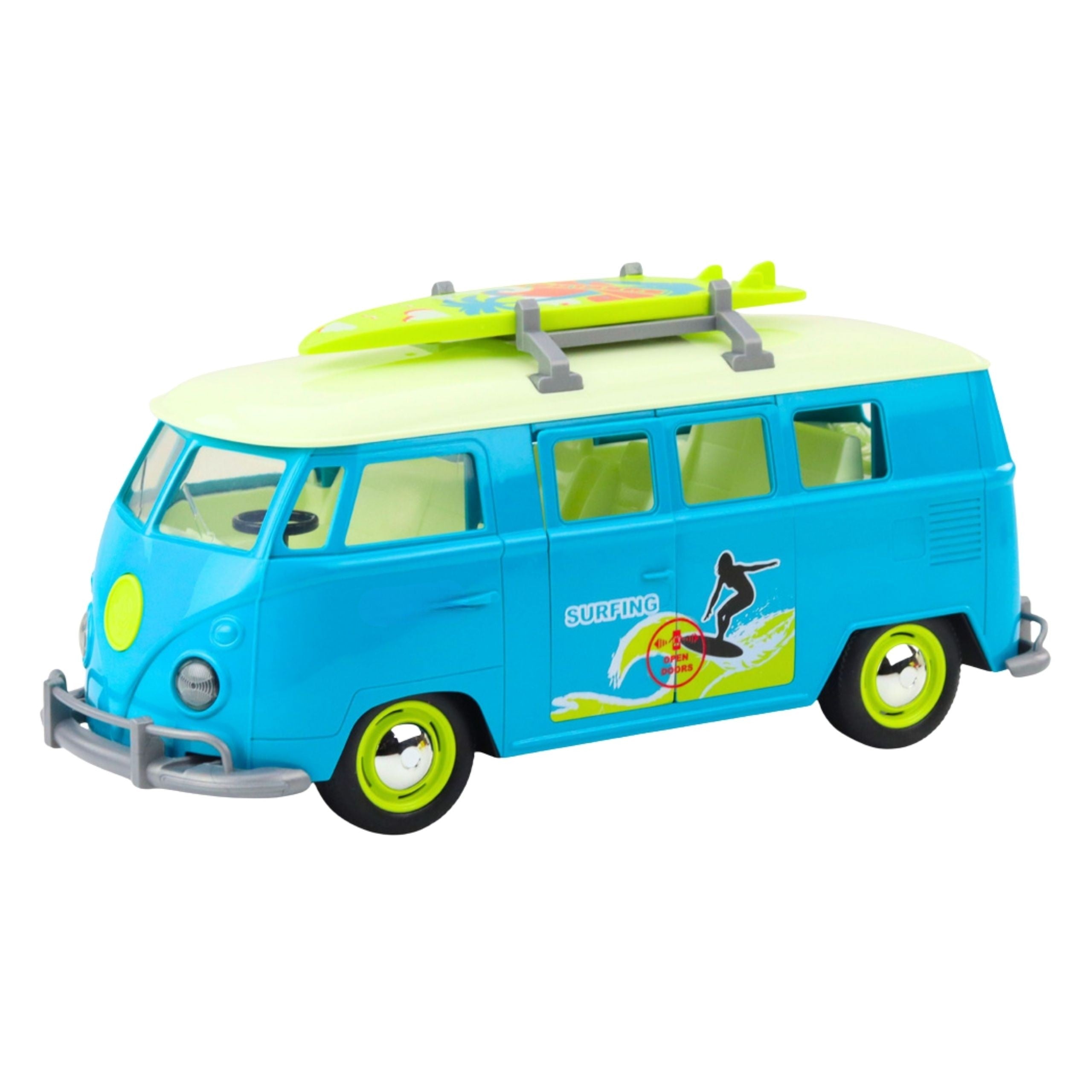 WOOPIE Samochód Bus Surfingowy Klasyczny Ze Światłem I Dźwiękiem Model 1:14