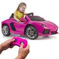 FEBER Lamborghini Aventador Pink samochód elektryczny 6V 3+