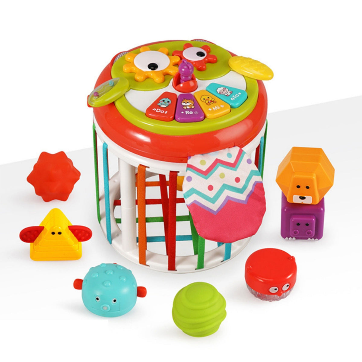 WOOPIE BABY Walec Kostka Sensoryczna Interaktywny Bębenek