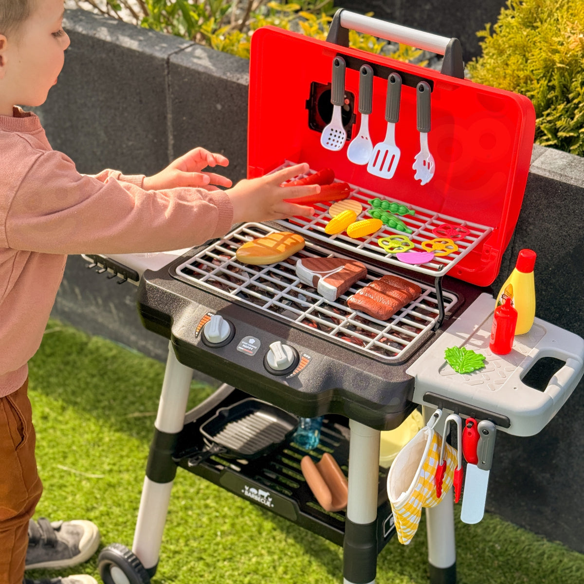 WOOPIE Grill Barbecue Kuchnia Ogrodowa Interaktywna LED Zestaw XL 31 el.