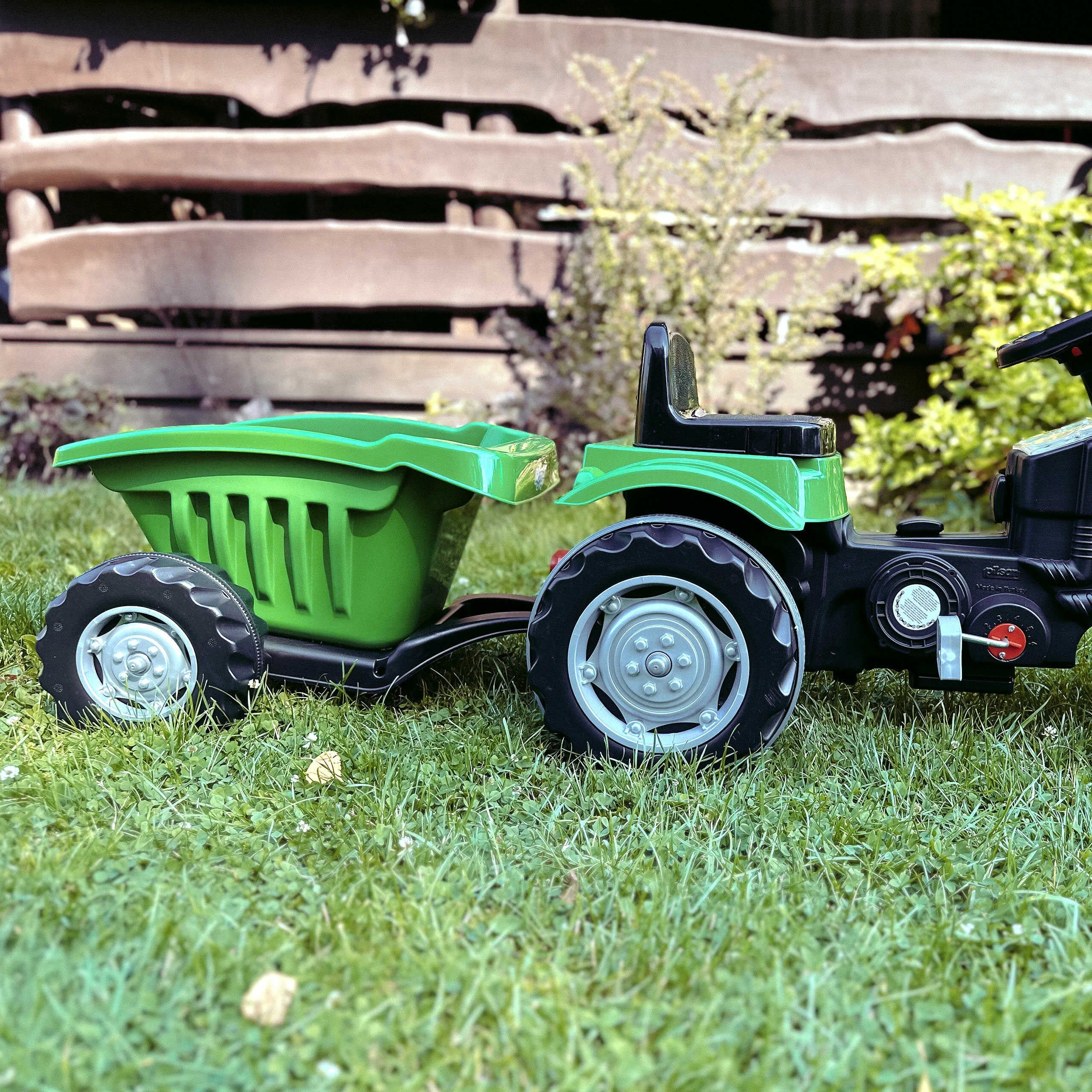 WOOPIE Traktor na Pedały Farmer GoTrac MAXI z Przyczepą Ciche Koła