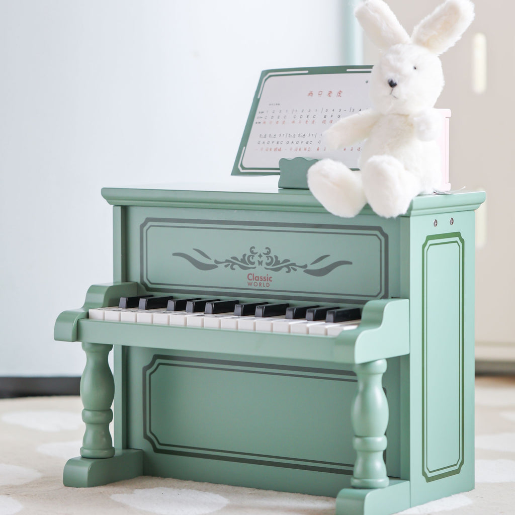 CLASSIC WORLD Pianinko Vintage + Książeczka do Nauki