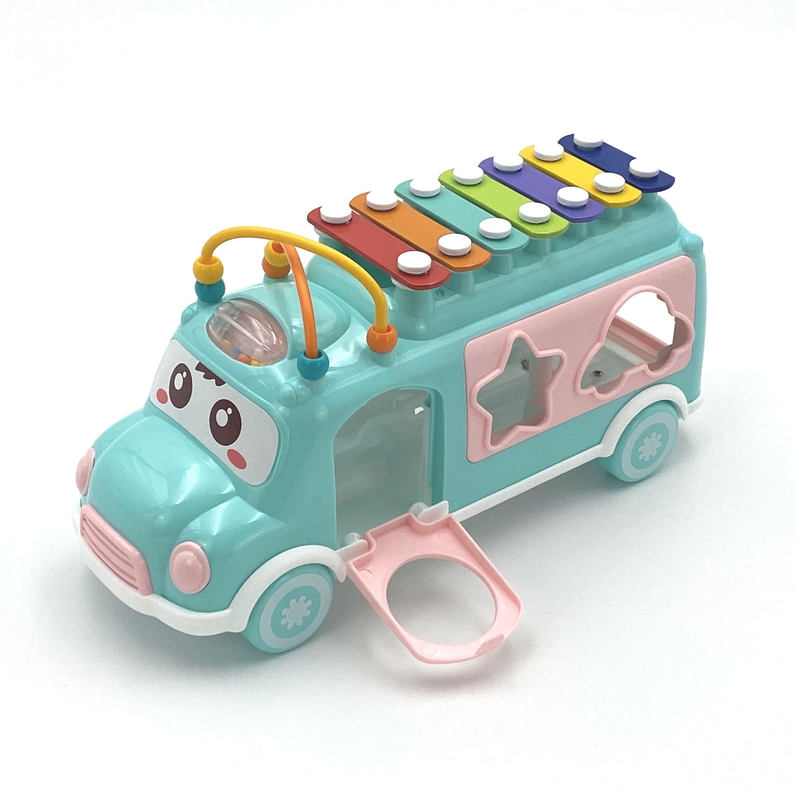 WOOPIE BABY Samochodzik Muzyczny Sorter z Cymbałkami Zielony