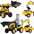 FALK Traktor na Pedały Komatsu z Łyżką Koparką i Przyczepą 2-5 lat