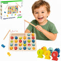 Tooky Toy Drewniana Gra Łowienie Rybek Nauka Literek 29 el.