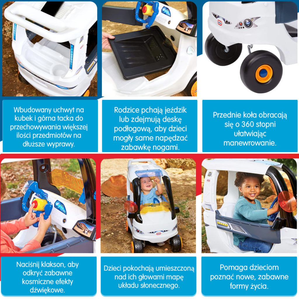 LITTLE TIKES Jeździk Cozy Coupe - Łazik Kosmiczny