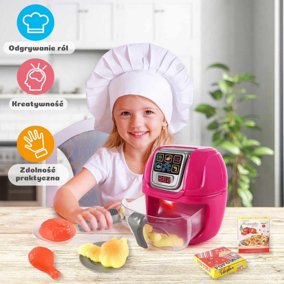 WOOPIE Air Fryer Interaktywna Frytkownica dla Małych Kucharzy