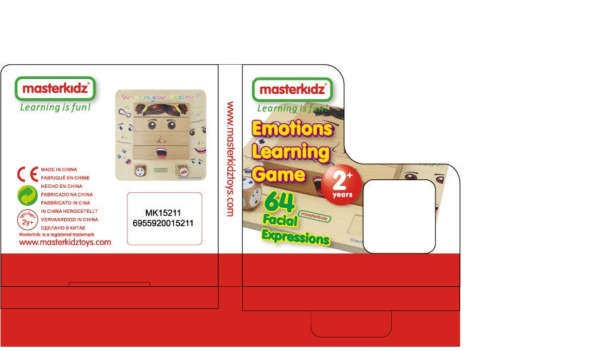 MASTERKIDZ Nauka Emocji Gra Drewniana Montessori