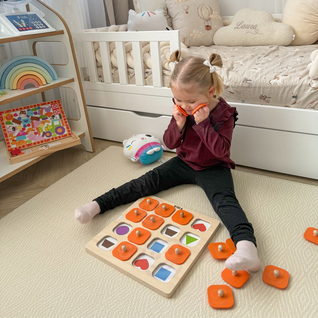 Viga Memory Gra Pamięciowa Zgadnij Obrazki 10 Kart Montessori