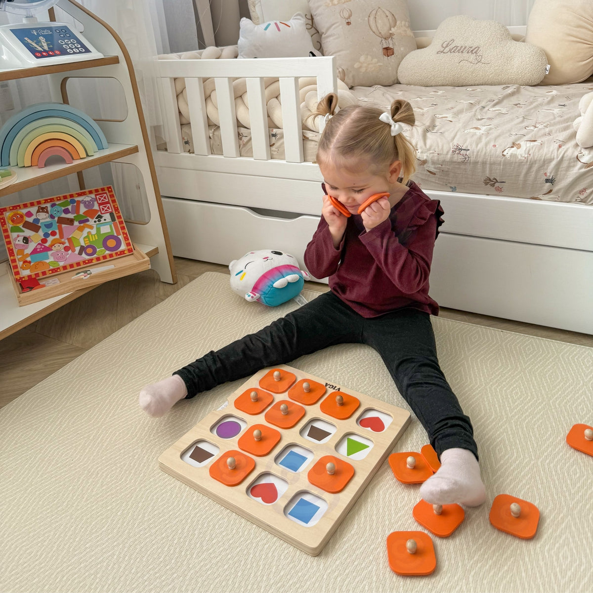 Viga Memory Gra Pamięciowa Zgadnij Obrazki 10 Kart Montessori
