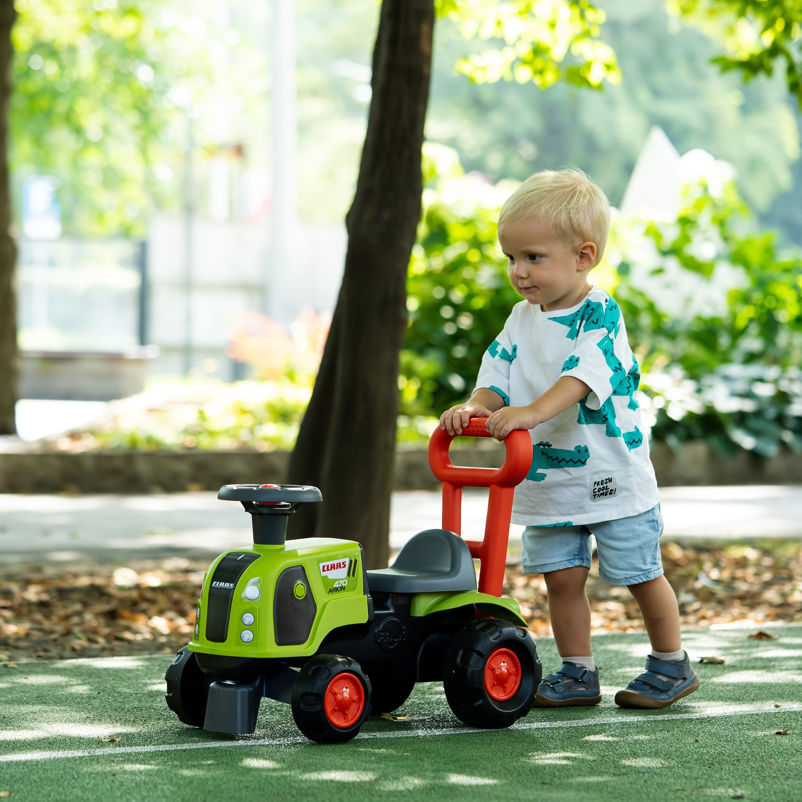 FALK Jeździk Traktor Pchacz Baby Claas Arion 470 z Klaksonem