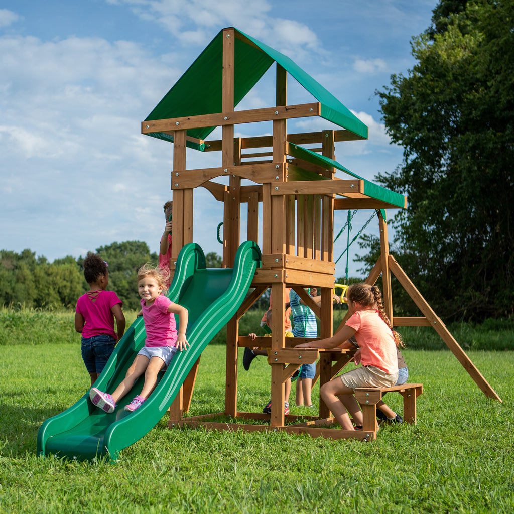 BACKYARD DISCOVERY Belmont Drewniany Plac Zabaw 6w1