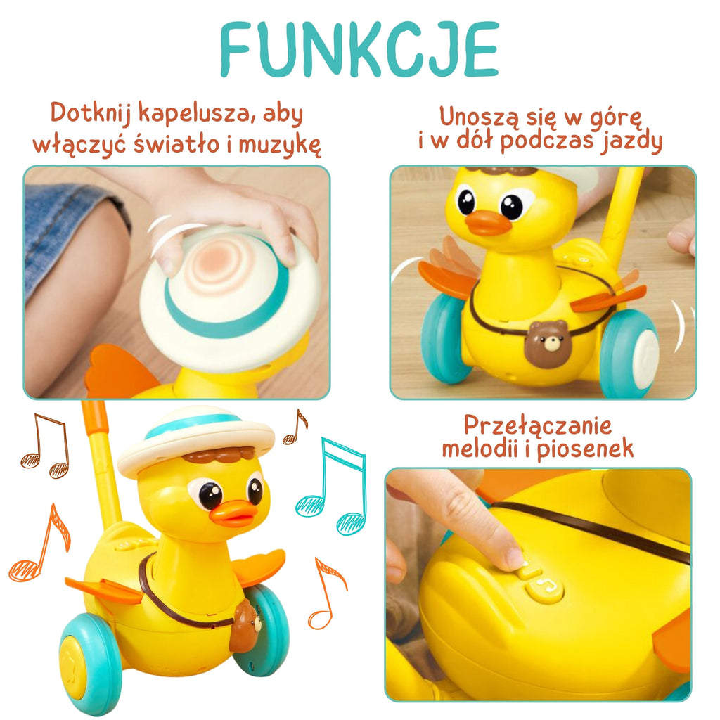WOOPIE Pchacz na Kijku Kaczuszka Efekty Dźwiękowe i Świetlne