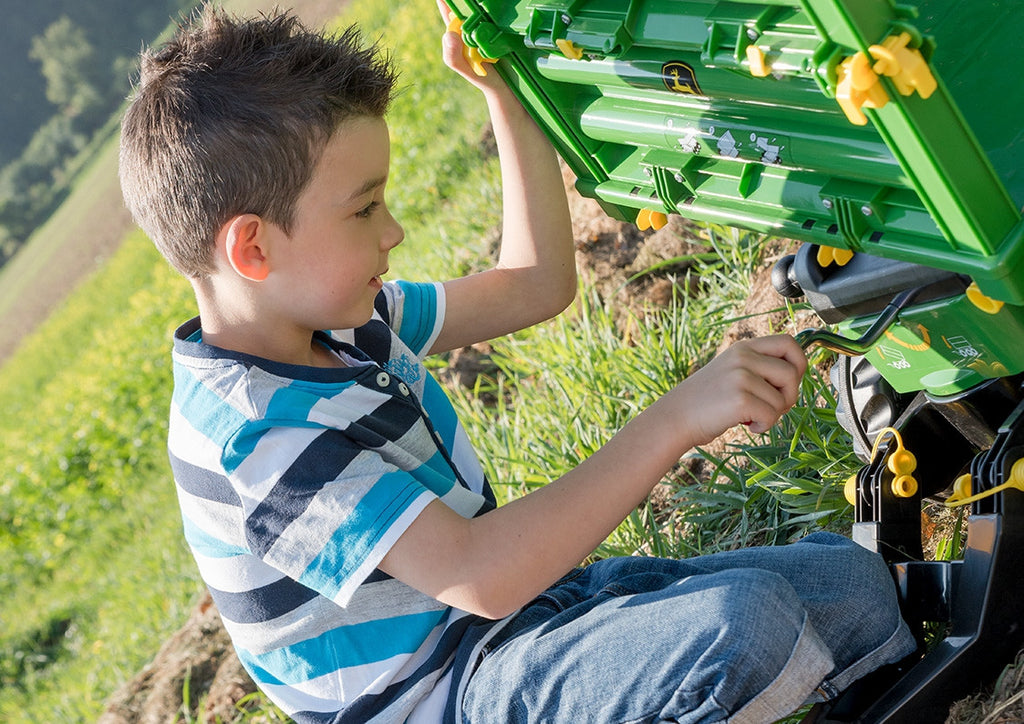 Rolly Toys rollyMulti Trailer -  Przyczepa Wywrotka Rolly Multi John Deere 3 osiowa