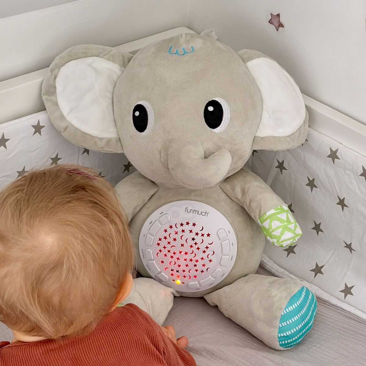 WOOPIE BABY Przytulanka Słonik Z Projektorem Uspokajacz 12 Melodii