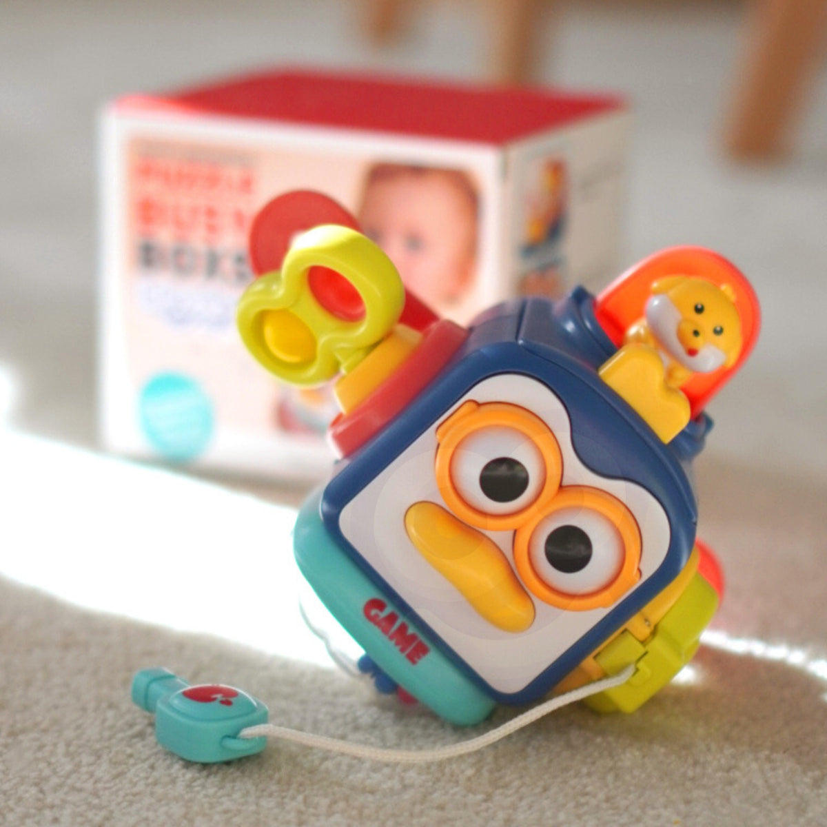 WOOPIE Pingwinek Montessori Kostka Sensoryczna 6w1