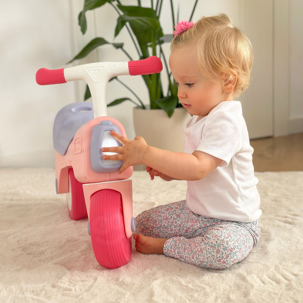 WOOPIE  BABY Rowerek Biegowy Jeździk Dźwięk 18m+ Różowy