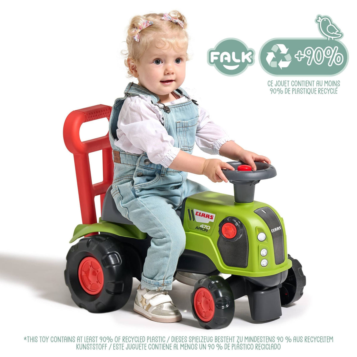 FALK Jeździk Traktor Pchacz Baby Claas Arion 470 z Klaksonem