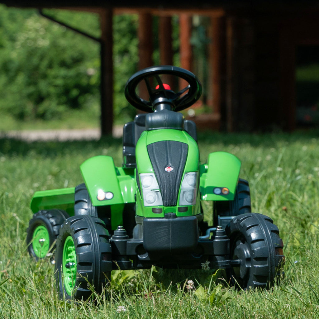 FALK Country Farmer Traktorek na Pedały z Przyczepką Zielony 2-5 lat