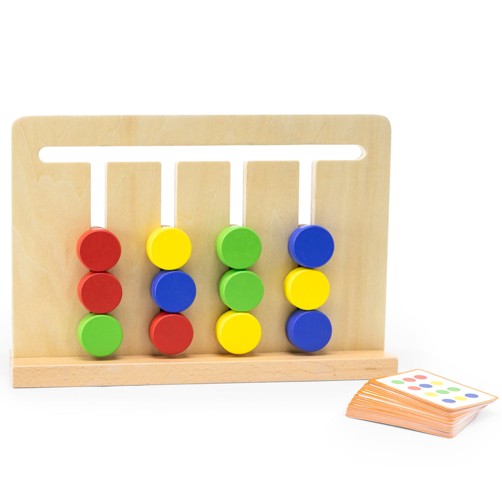 VIGA Gra Logiczna Odwzoruj Kolory i Figury Sorter Montessori