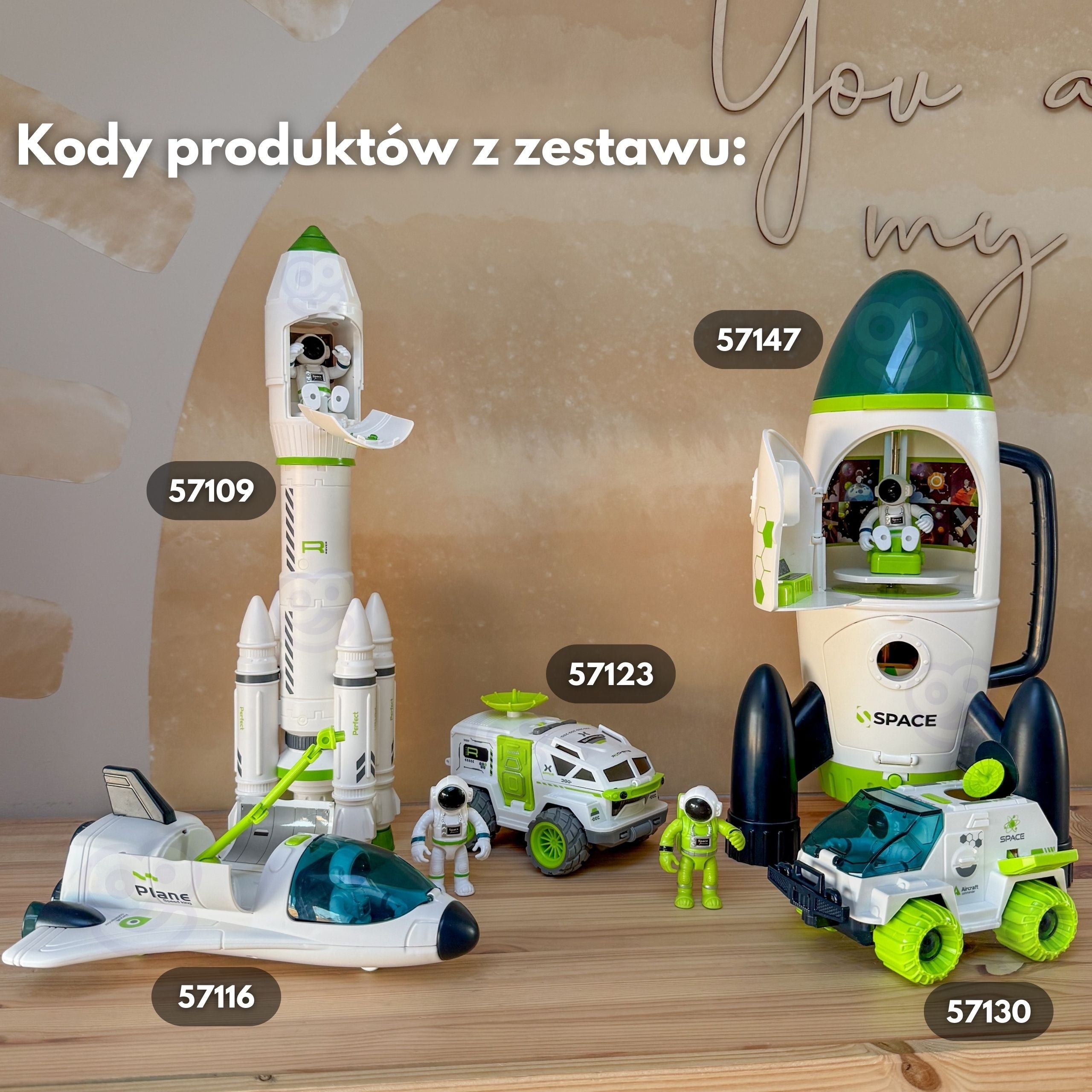 WOOPIE Interaktywny Prom Kosmiczny Rakieta Space Set