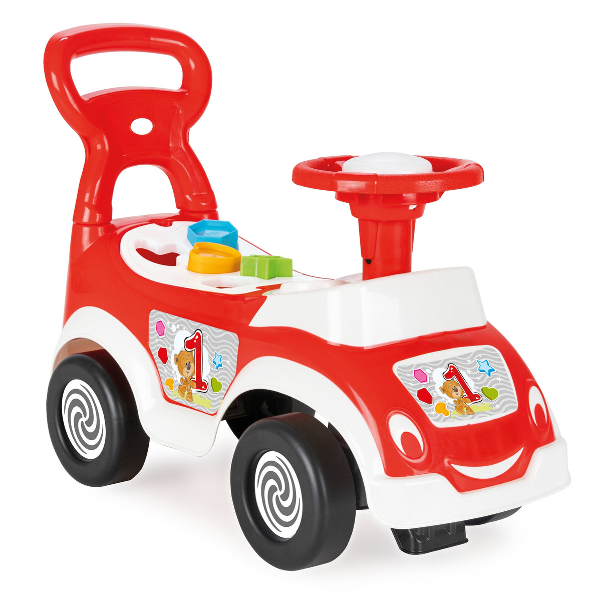 WOOPIE Jeździk 4w1 Sorter Pchacz Chodzik + Klakson Schowek