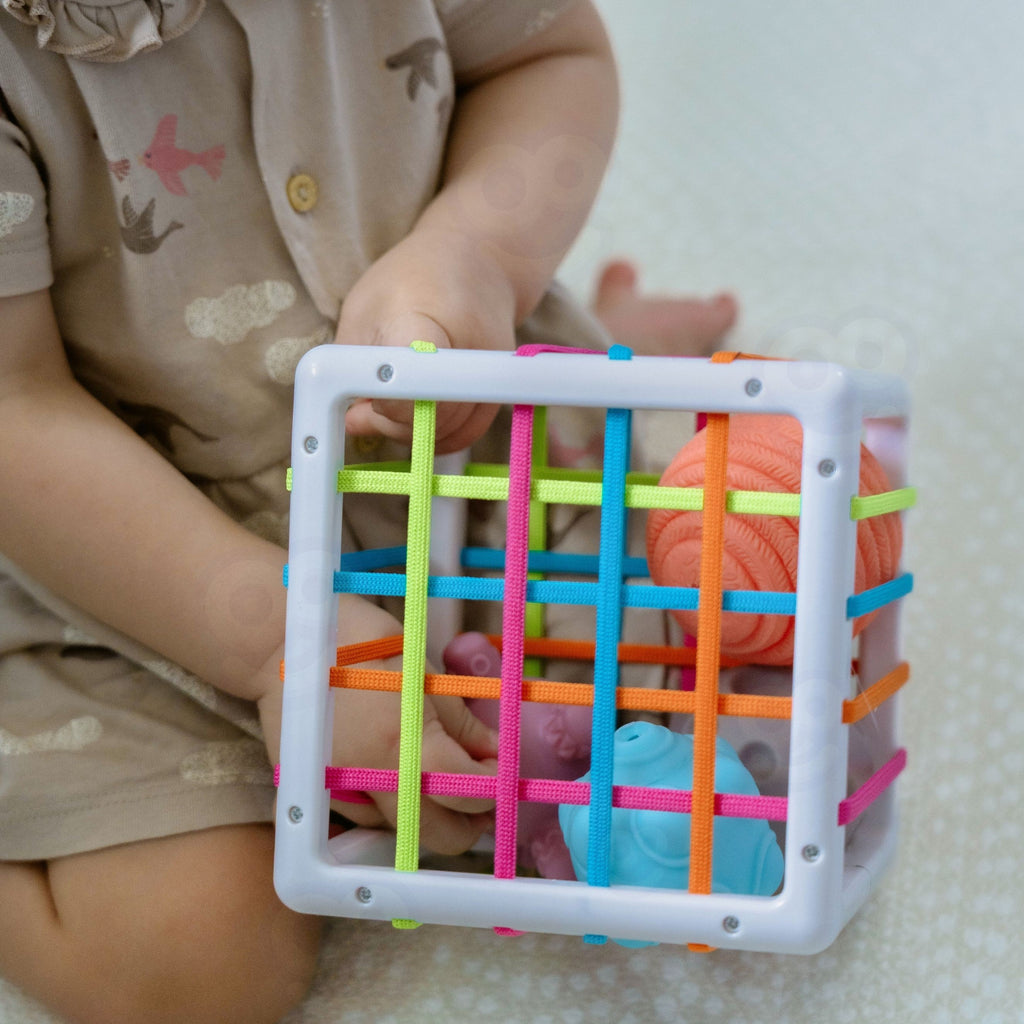 WOOPIE BABY Elastyczna Kostka Sensoryczna Sorter dla Dzieci Zwariowane Kształty 5 el.