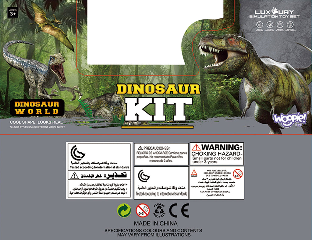 WOOPIE Duży Zestaw Figurki Dinozaury XXL + Mata "Prehistoryczny Świat"