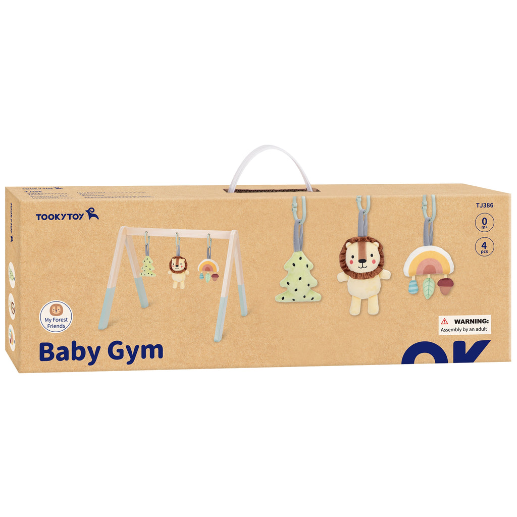 TOOKY TOY Baby Gym Stojak Edukacyjny Gimnastyczny 3 Pluszowe Zawieszki