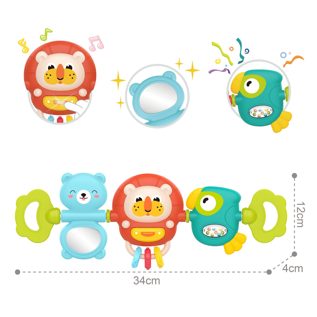 WOOPIE BABY Zawieszka Wózka Łóżeczka Sensoryczna Grająca Grzechotka Lusterko 6m+